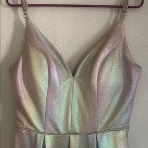 Crystal Doll Shimmering Multicolor Dress